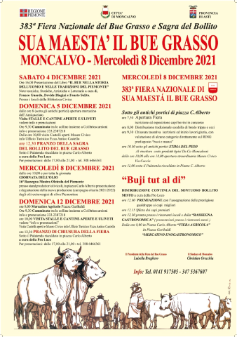 Moncalvo | Pranzo chiusura della Fiera Nazionale del Bue Grasso 2021